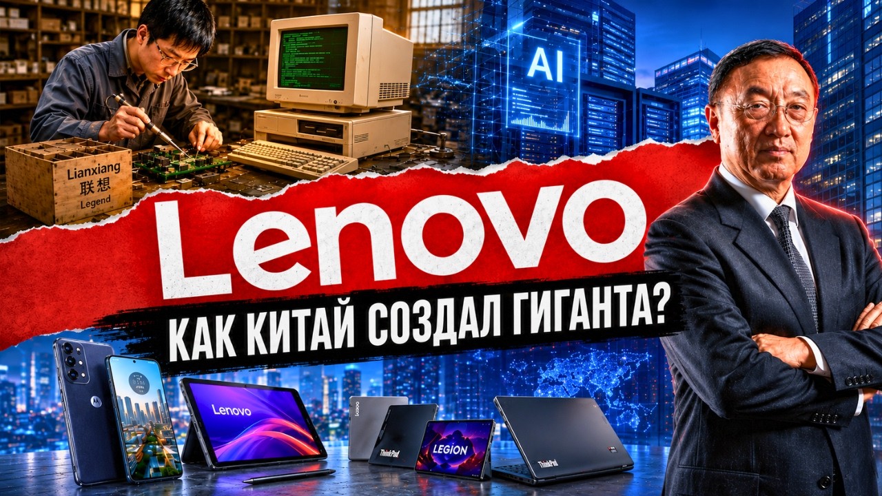 История холдинга Lenovo. Как Китай создал гиганта? ThinkPad, Motorola, Legion, Yoga и скандалы