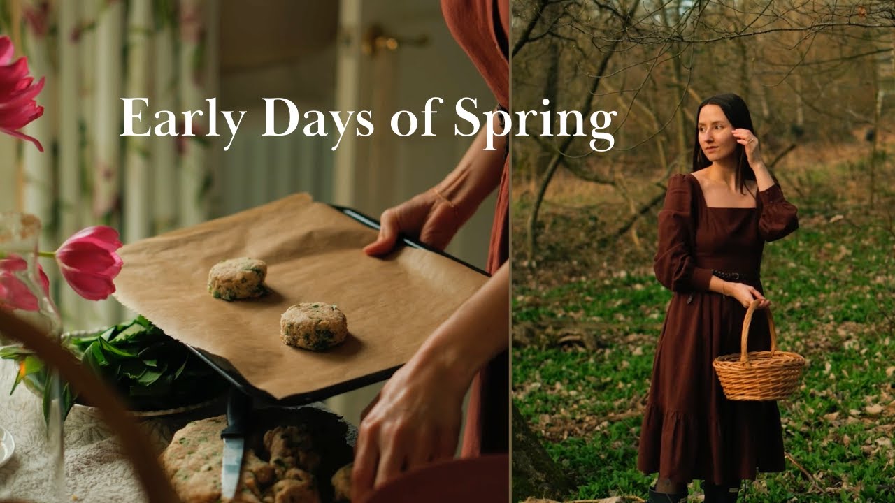 First Days of Spring In English Countryside | Simple Slow Living | Wild Garlic Foraging & Scones