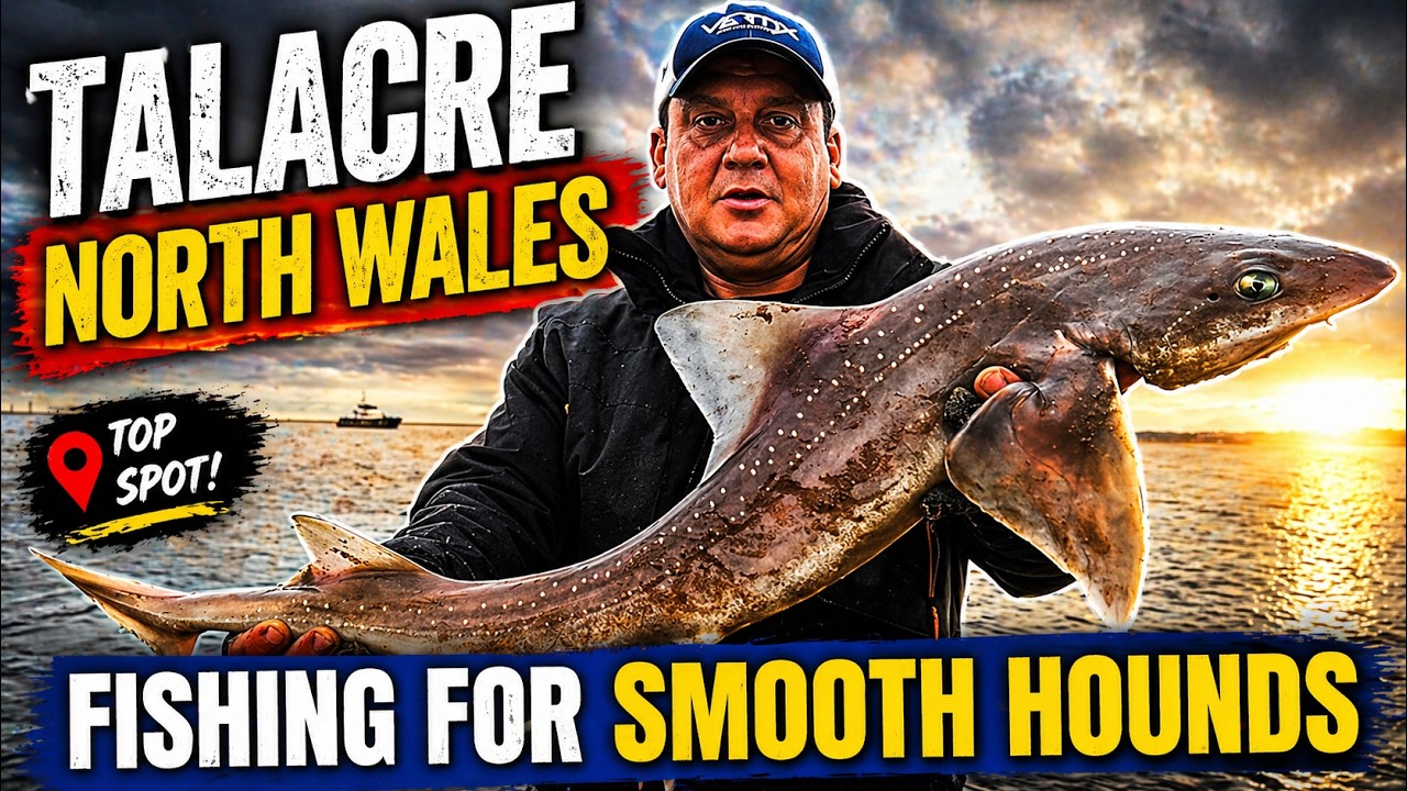 Smooth hound fishing 🐟 talacre north wales.