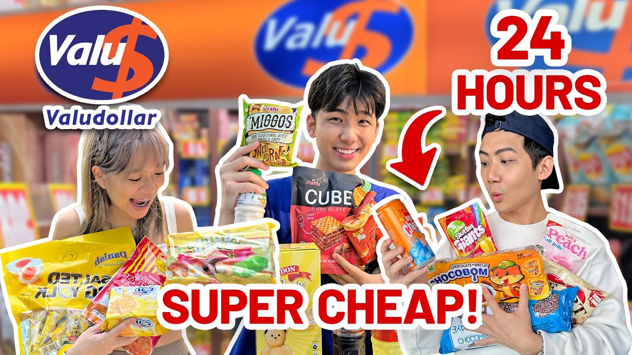 EATING VALUE DOLLAR SHOP FOOD FOR A DAY *OMG SO CHEAP*