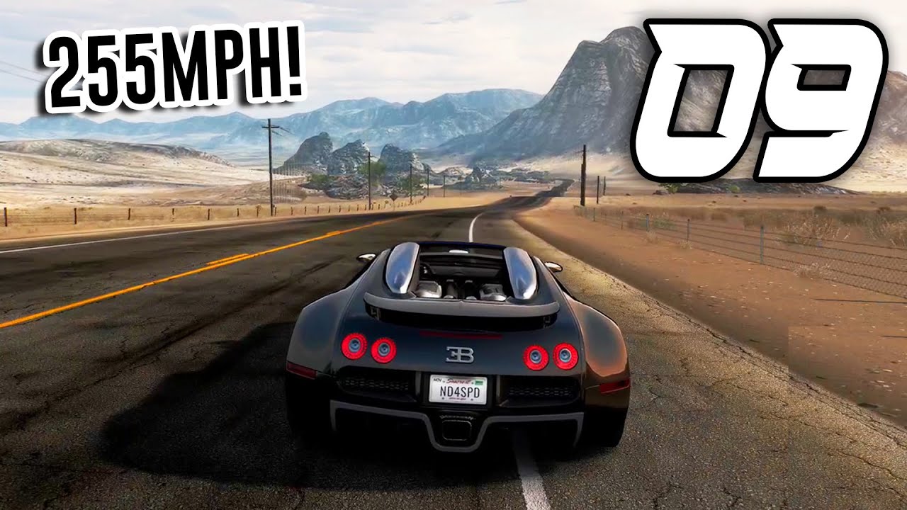 Need for Speed: Hot Pursuit Remastered - Part 9 - BUGATTI TOP SPEED RUN (255 MPH)