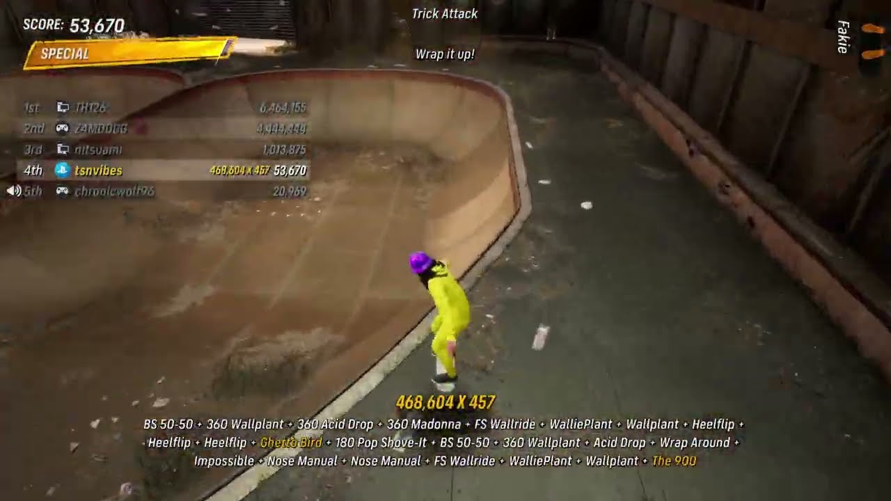 THPS 3+4 - Skater Island 215M Combo