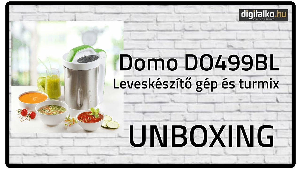 Domo DO499BL leveskészítő gép és turmix UNBOXING - digitalko.hu