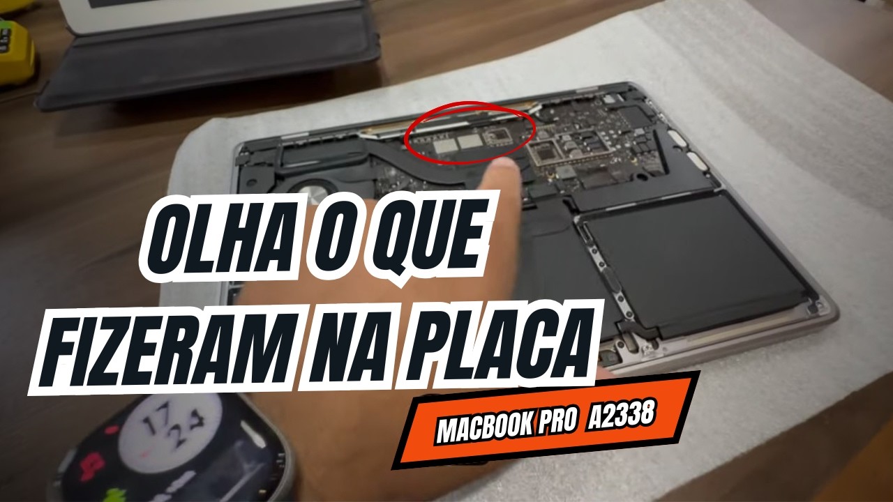 Tentaram consertar a placa e pioraram | MacBook Pro A2338