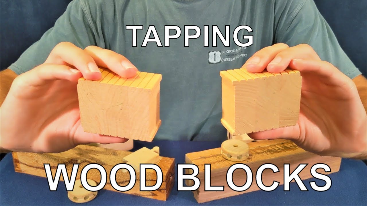 asmr TAPPING WOOD BLOCKS *binaural tingles* (no talking)
