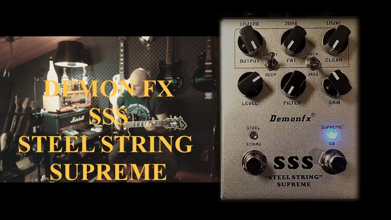 DEMONFX - SSS - Steel String Supreme [ sound check ]   Power chords & Heavy tone !