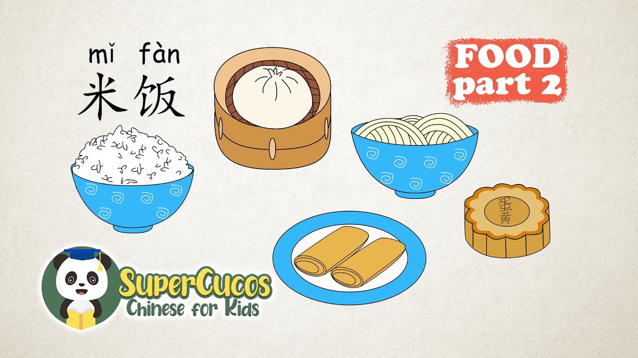 学中文-食物 Part 2| Learn Chinese for kids - Food | Aprender Chino - La Comida