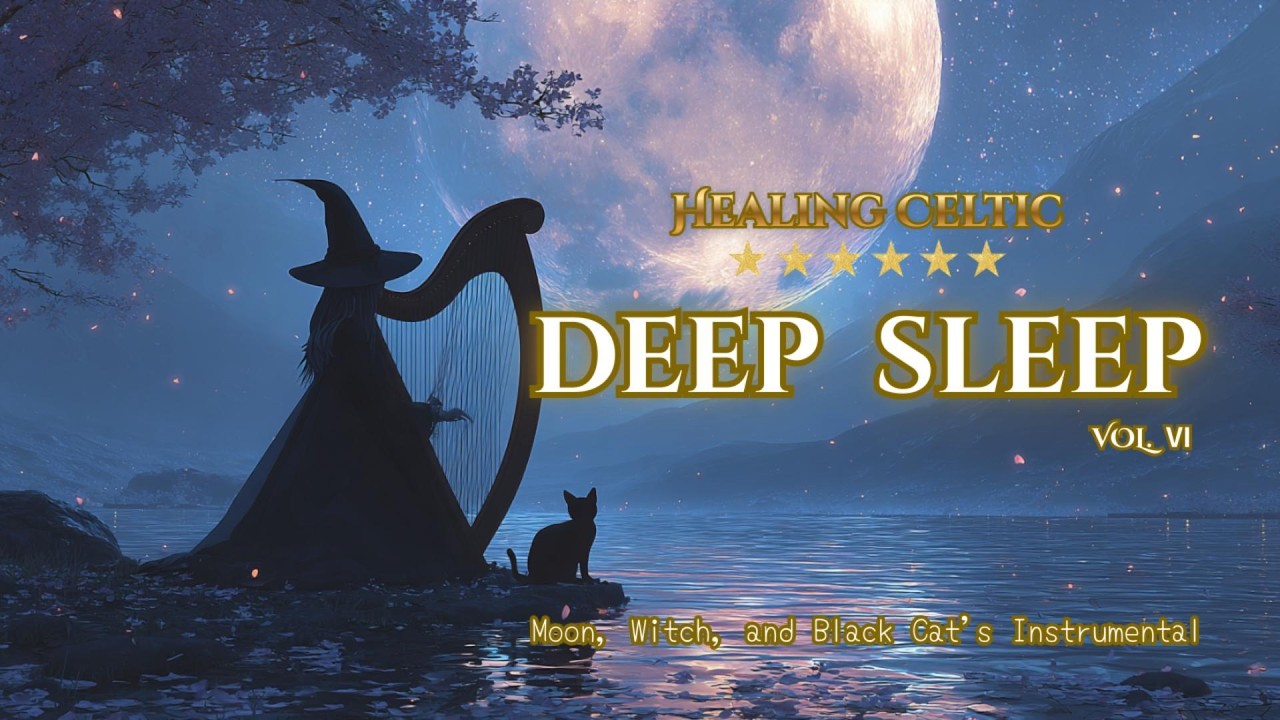 Forest Moonlight Therapy 🌿 Relaxing Celtic Harp for Stress Relief & Anxiety