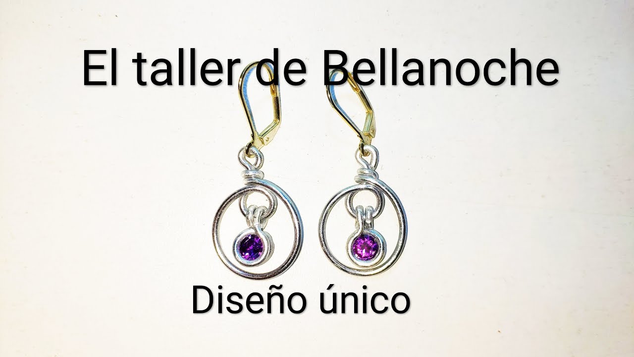 COMO HACER PENDIENTES DE CRISTAL SIN ORIFICIO-HOW TO MAKE GLASS EARRINGS WITHOUT HOLE