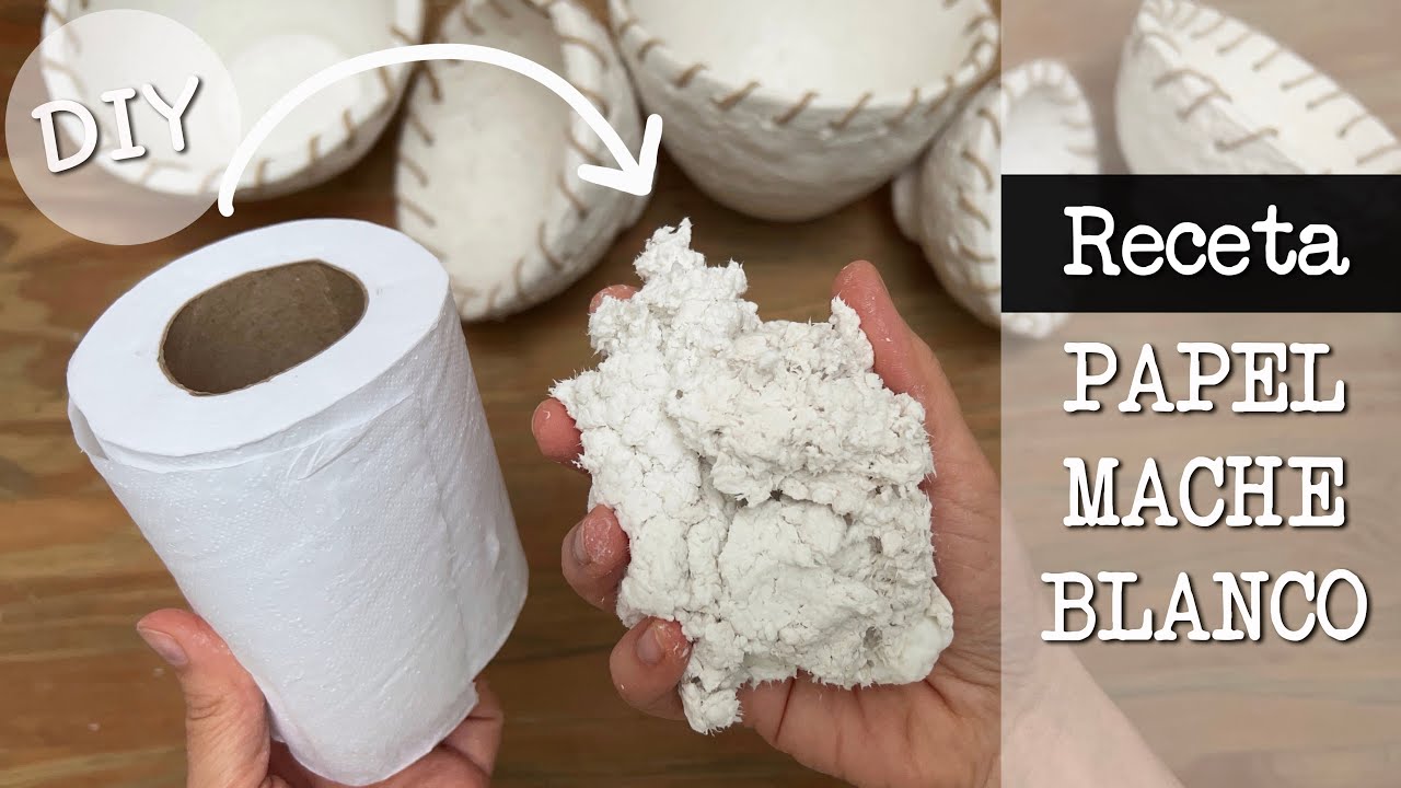 RECETA DE PAPEL MACHE con papel higiénico