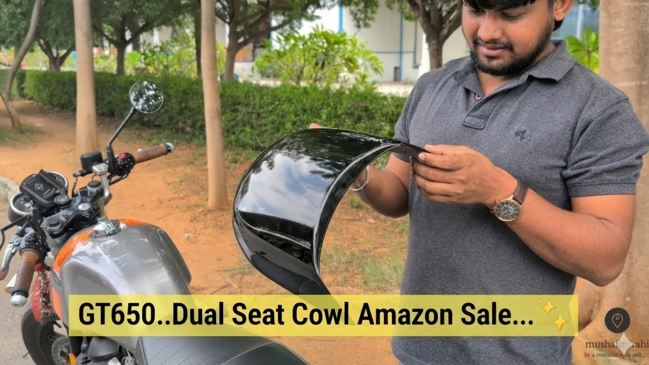 “GT650 Dual Seat Cowl Installation 🔧 | Final Look & Finish | Royal Enfield Mods” @mushafir_rahi 