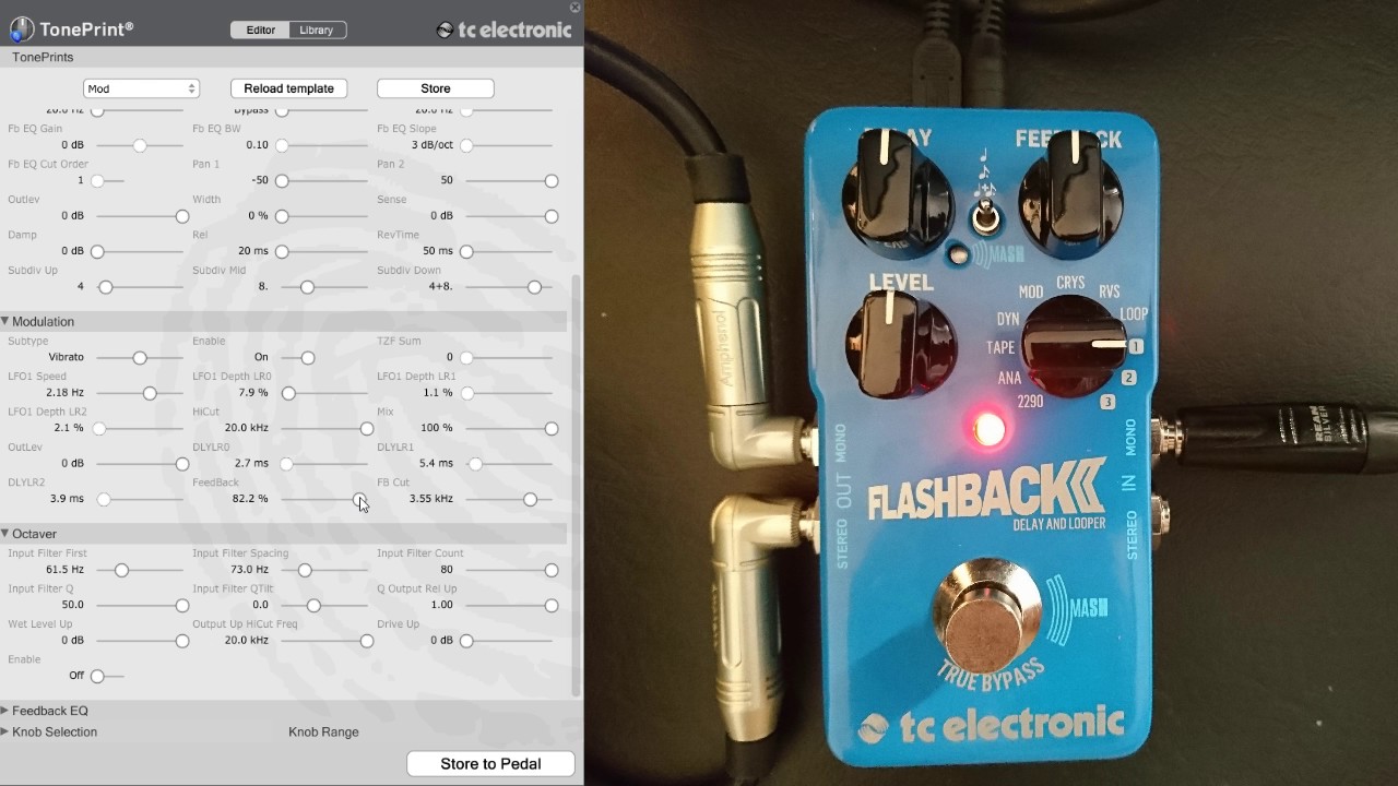 Using the TC Electronic Flashback 2 as a Modulation Pedal