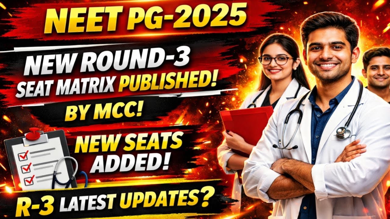 NEET PG-2025|NEW SEAT MATRIX OUT FOR R-3!VERY LOW CUT OFF EXPECTED IN ROUND-3!#AsNEET#neetpg2025