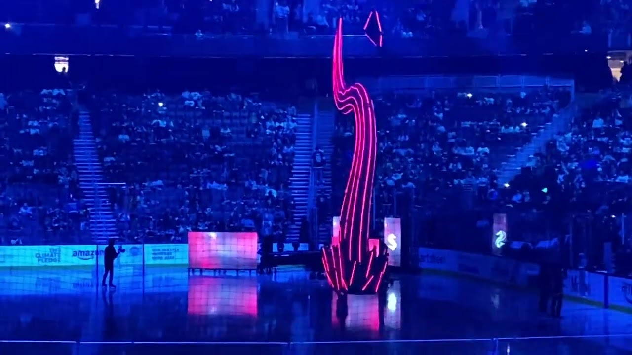 Seattle Kraken 2024 home opener 10/8/24 vs St Louis Blues pregame Jordan Eberle new Captain