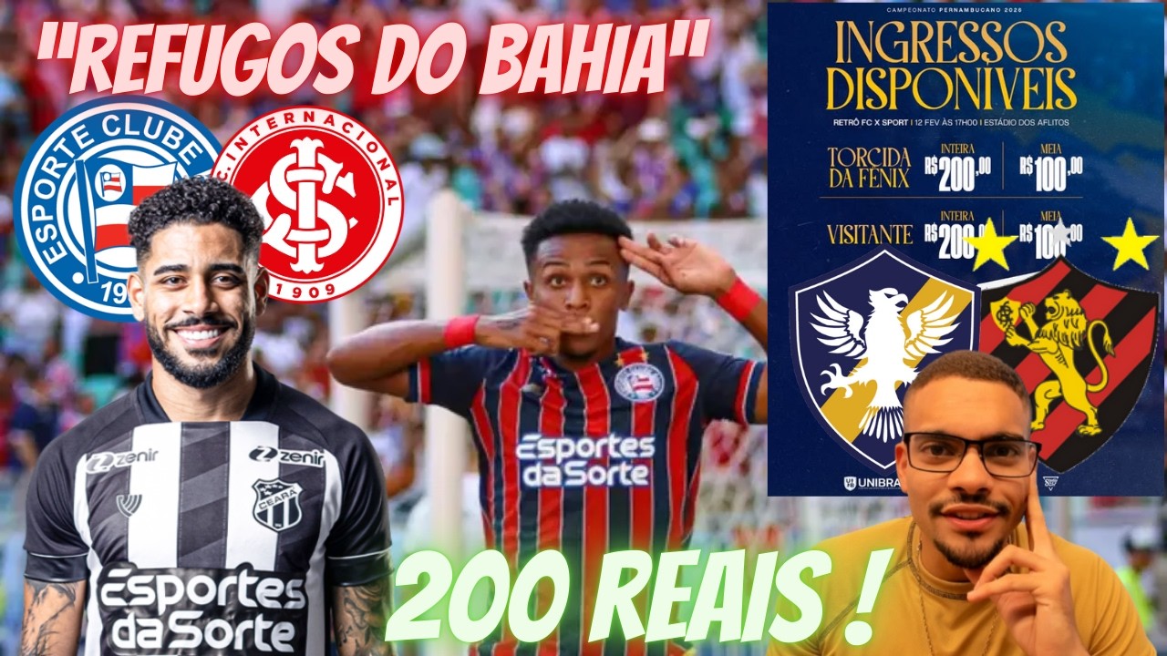 💣💣MATHEUS BAHIA, KAYKY E REZENDE FORA DO BAHIA !💣SPORT X RETRÔ BRIGA NA JUSTIÇA ! HEREDA