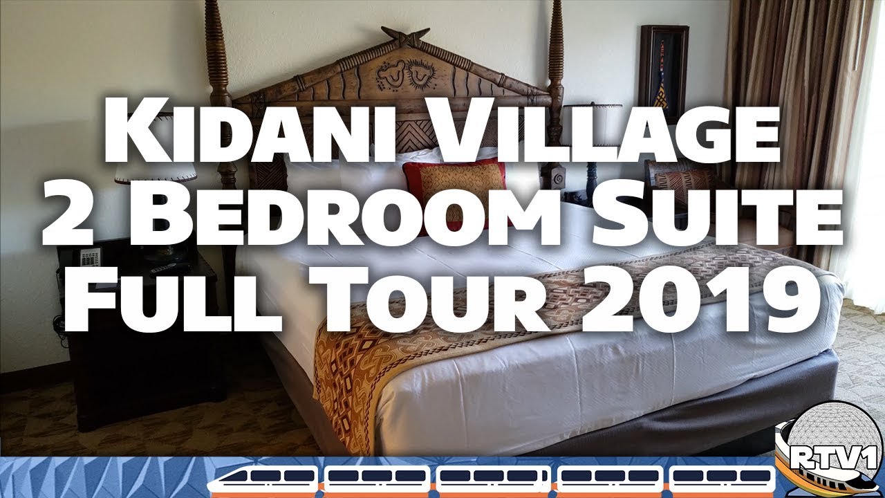 Disney's Animal Kingdom Lodge Kidani Village - DVC Two Bedroom Lockoff - Full Tour 2019