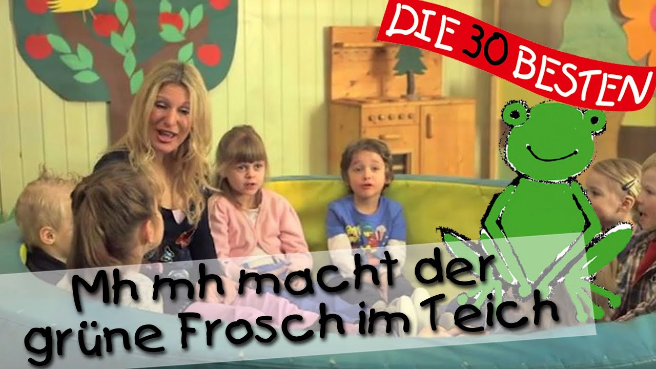 👩🏼 Mh mh macht der grüne Frosch im Teich - Singen, Tanzen und Bewegen || Kinderlieder