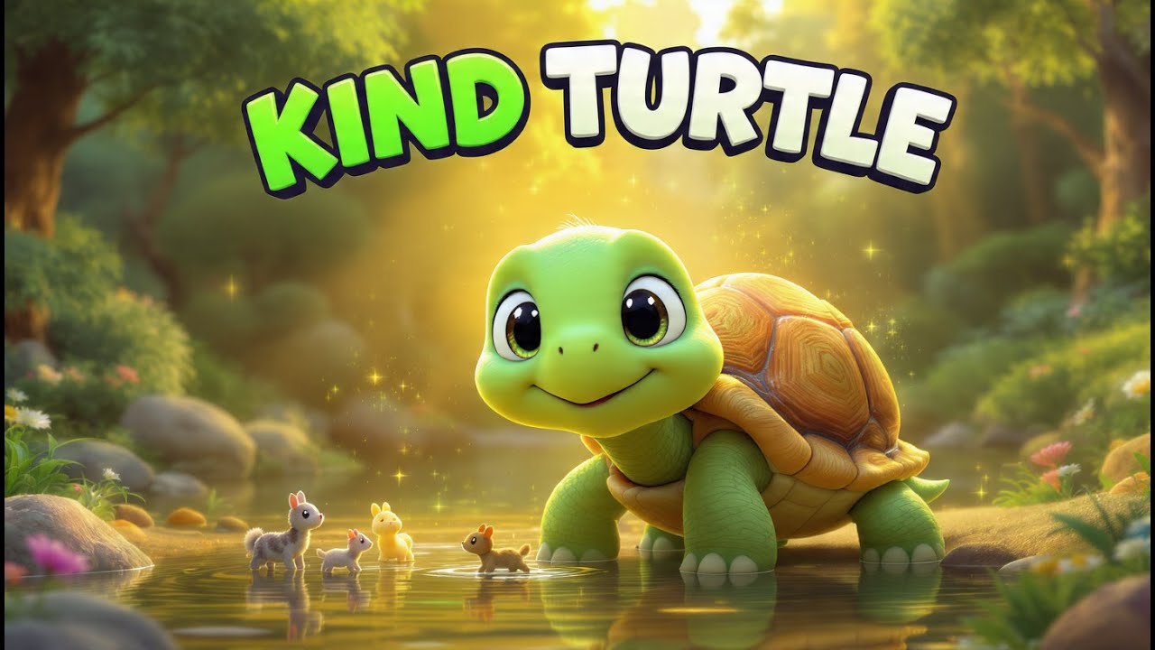 The Kind Turtle 🐢 | Kids Moral Story | Slow Kindness Wins Big | Bedtime Story for Children