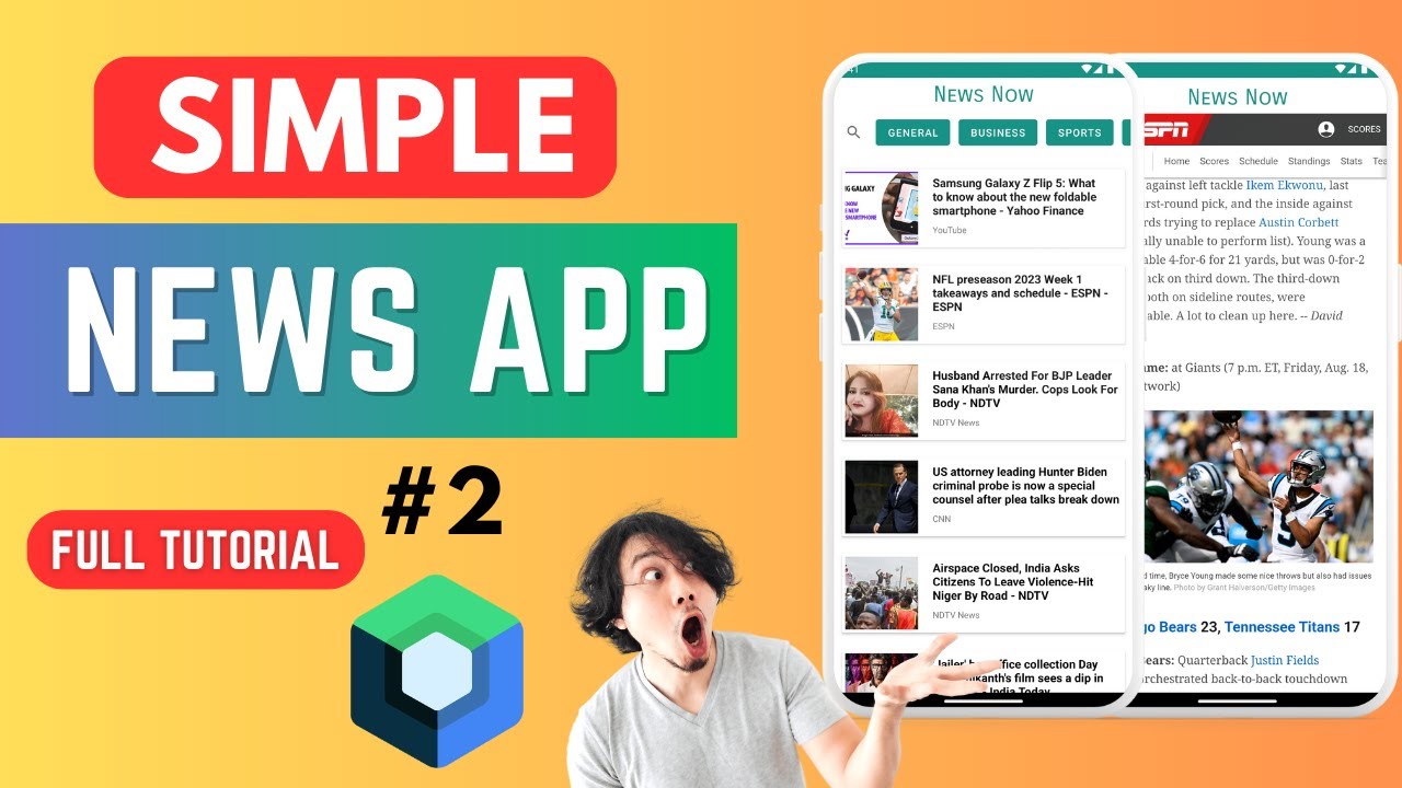 2 Новостное приложение | Jetpack Compose 🔥 | Учебное пособие по Android Studio | 2024