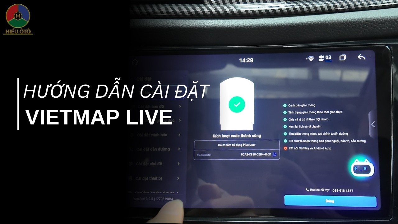 Hướng Dẫn Cài Đặt Vietmap Live Bản Quyền Trên Màn Hình Android Ô Tô Tại Nhà | Hiếu Ô Tô