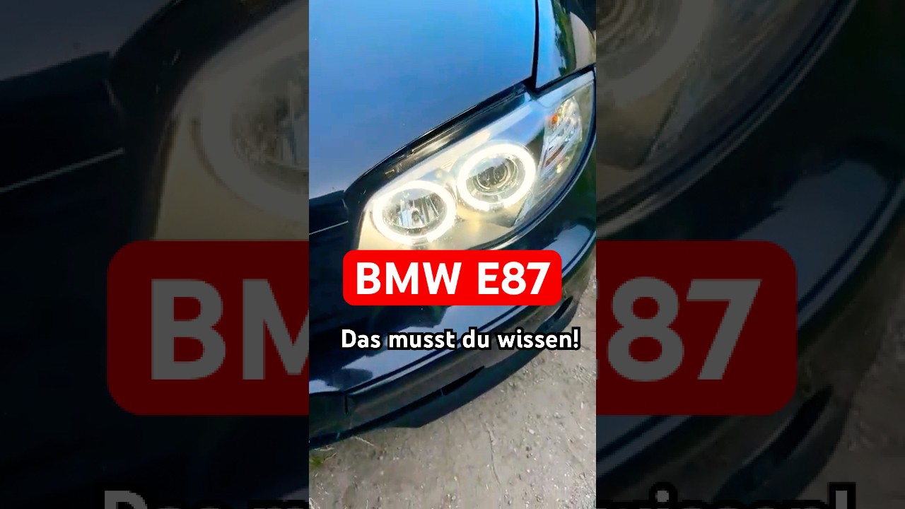 🚗 BMW E87 Vor-Facelift: Das musst du WISSEN!