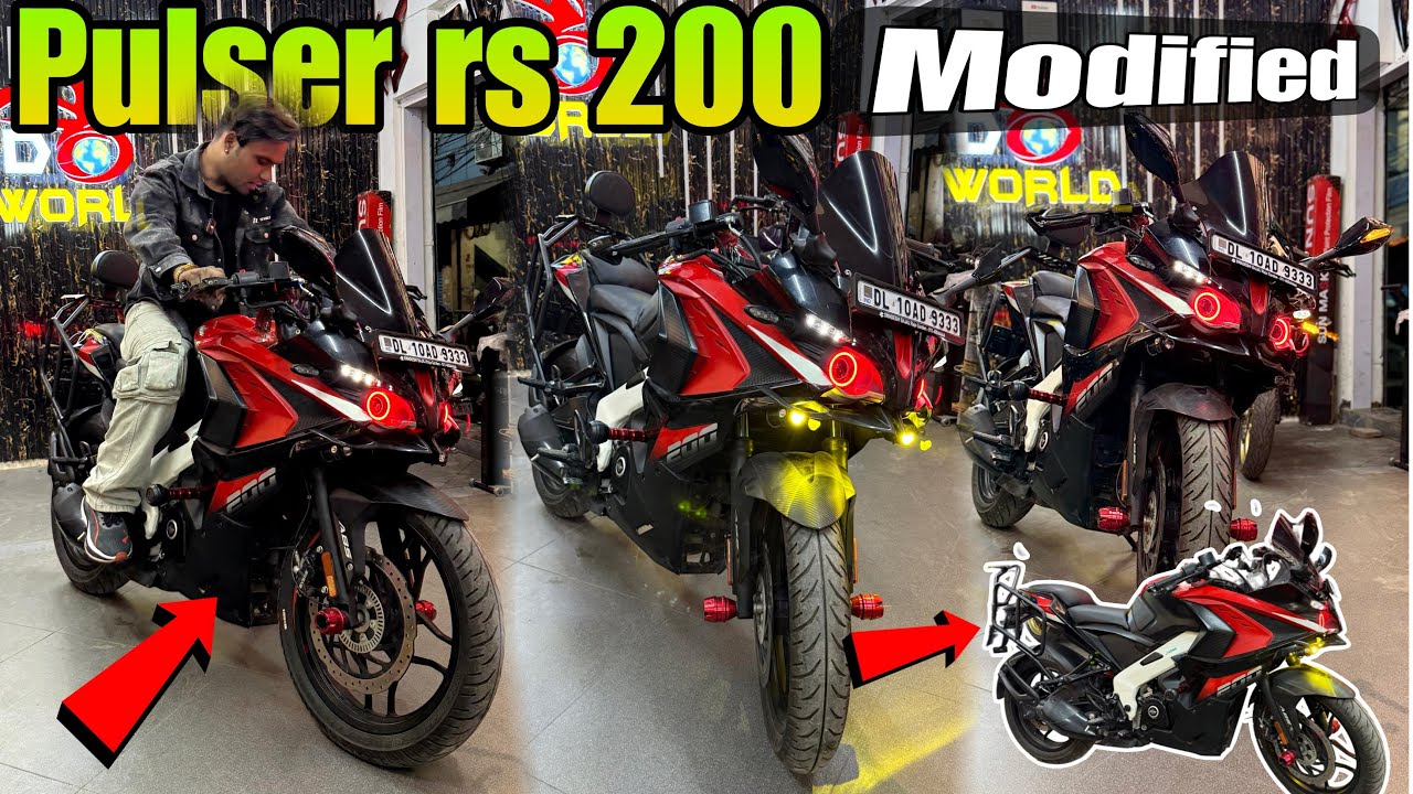 RS 200 Modified | RS 200 Touring Modifications | rs200 best Accessories 👍
