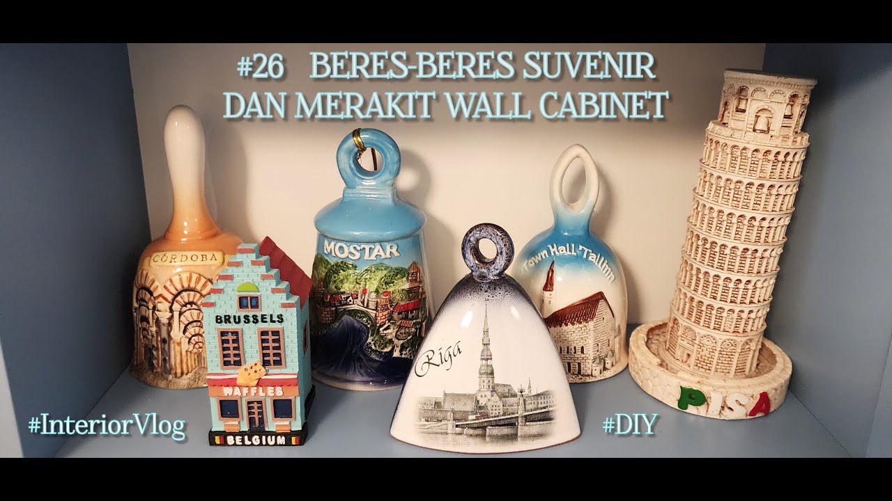 #26  Organizing Souvenirs at Home | Room Refresh, Calm Vibes | Installing Wall Cabinet  