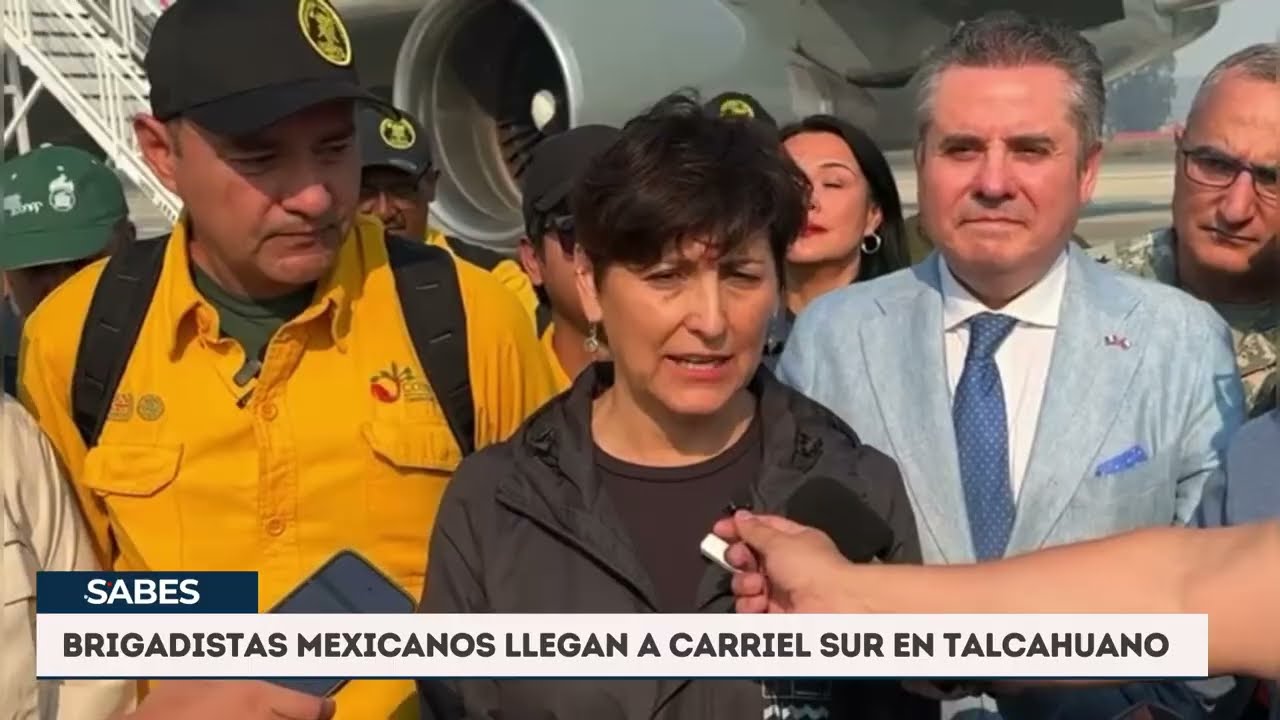 Brigadistas mexicanos llegan al Gran Concepción para apoyar el combate de incendios forestales