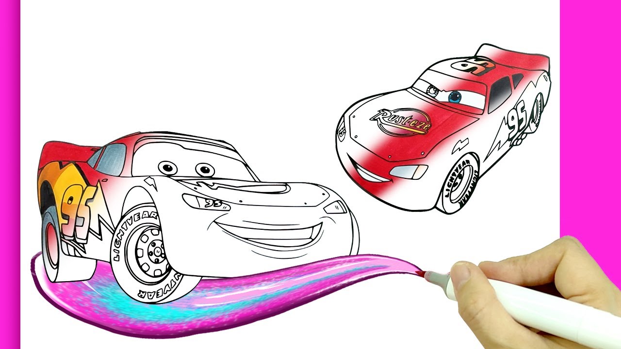[ CARS ]Coloring Cars Lightning McQueen