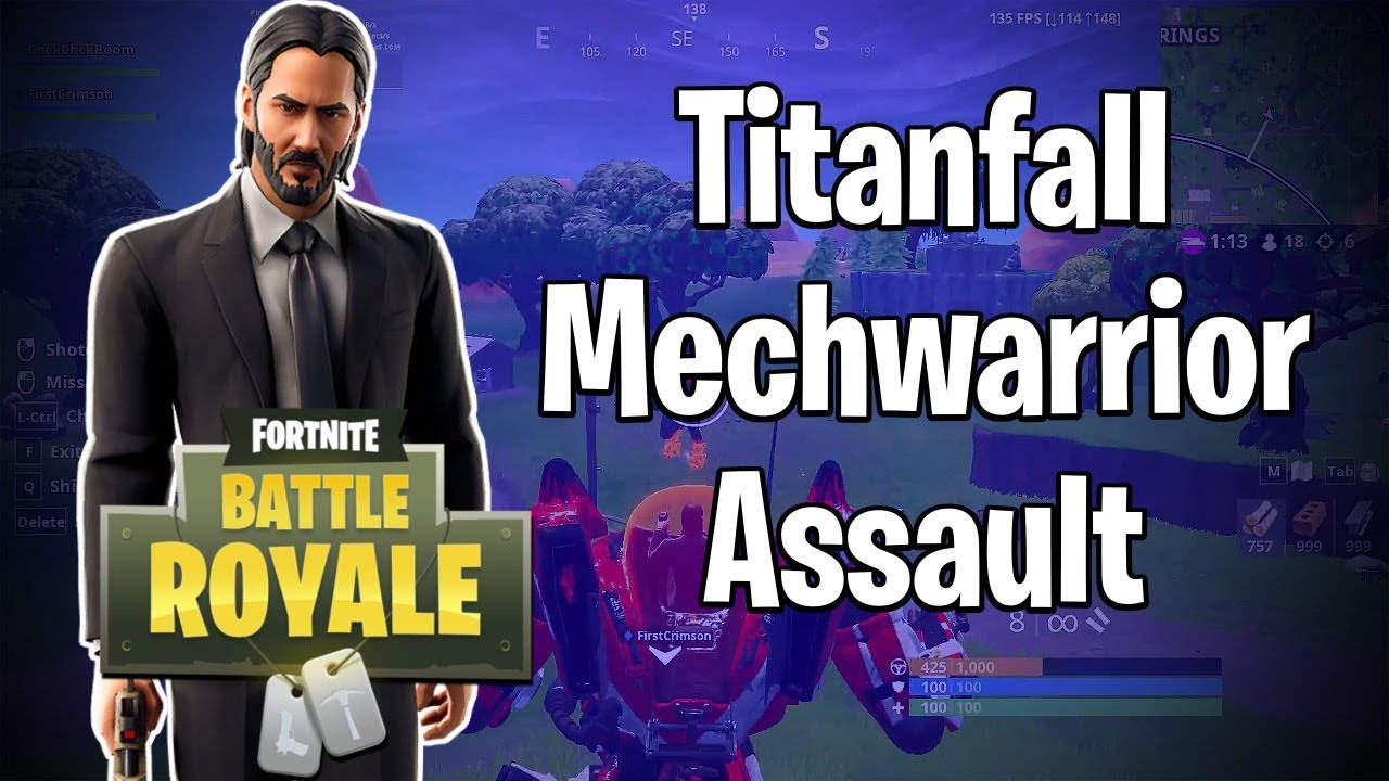 Titanfall Mechwarrior Assault? | Season X (Fortnite BRs) w/FirstCrimson