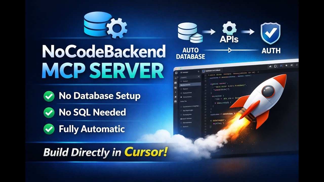 NoCodeBackend MCP Server is LIVE 🚀 Build Databases Directly from Cursor (Zero Setup)