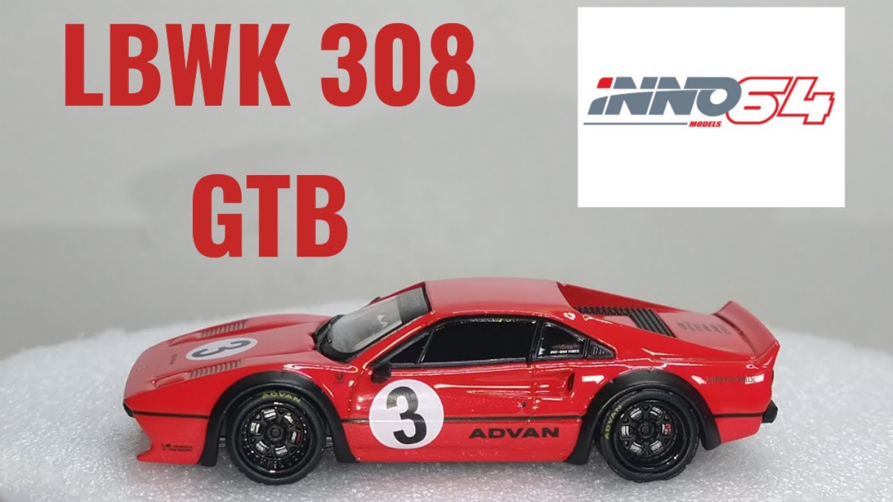 INNO64 LBWK Ferrari 308 GTB Red 1/64 Scale
