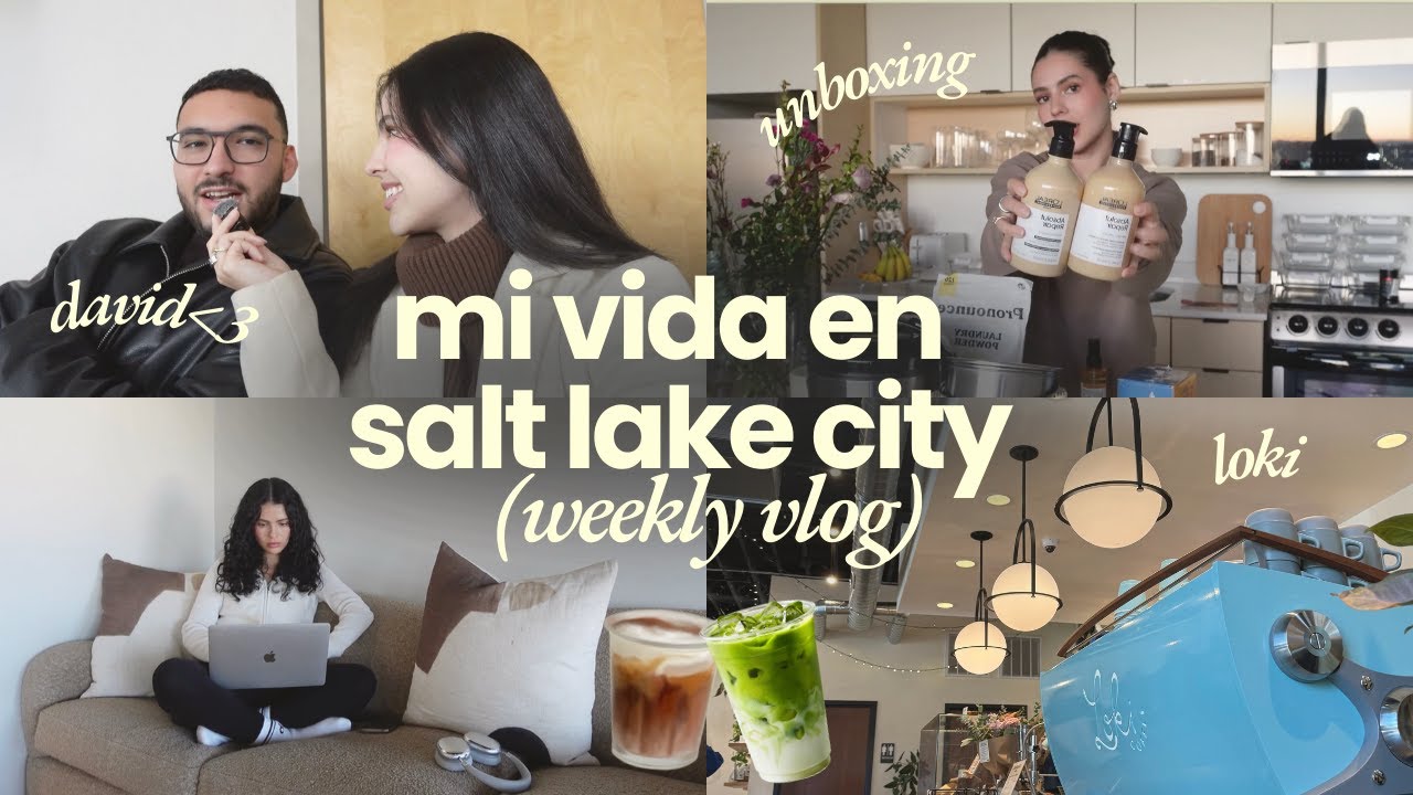 WEEKLY VLOG | De regreso en Salt Lake City 💌 unboxing, cafecitos & trabajo en casa