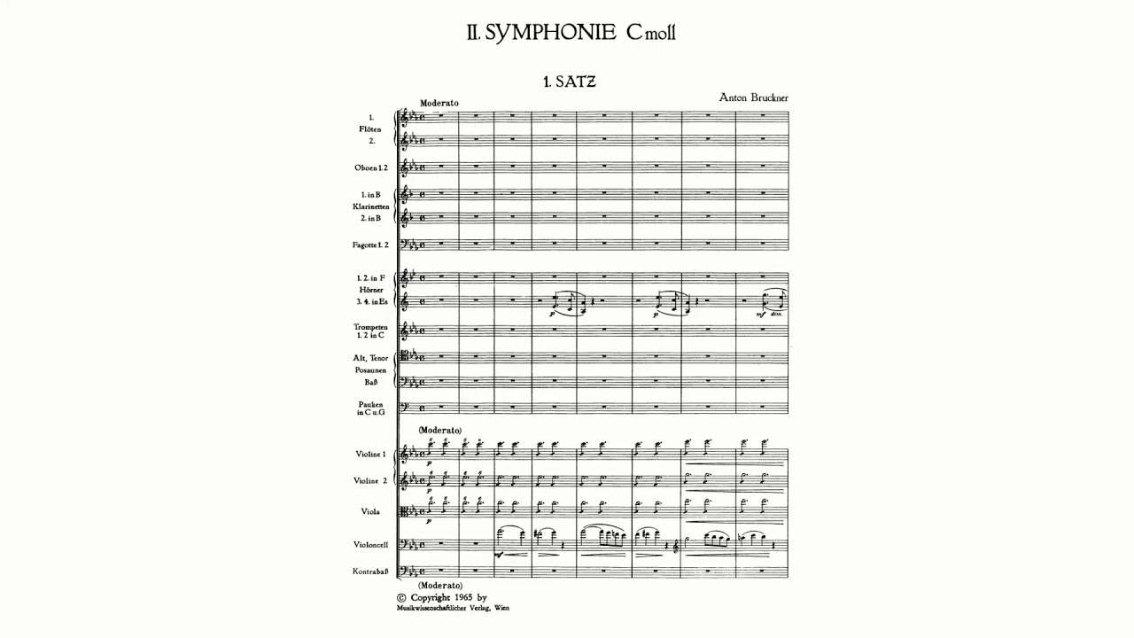 Bruckner: Symphony No. 2 in C minor, WAB 102 [2nd version; 1877] (with Score)
