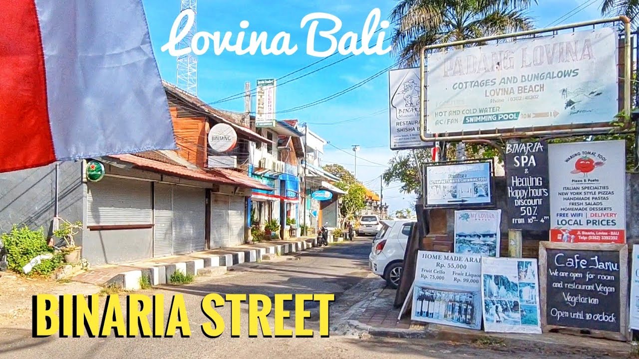 Jalan Binaria Kalibukbuk Lovina Bali | Binaria Street Kalibukbuk Lovina Bali