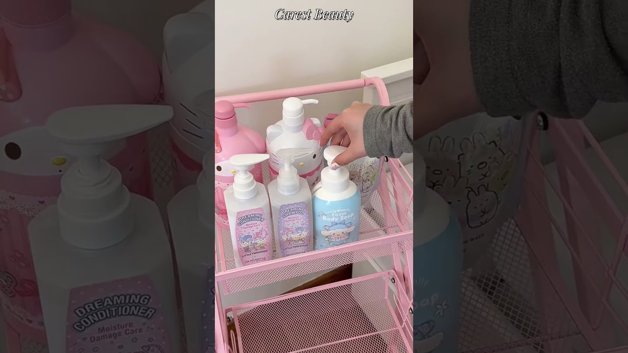 A storage cart 🛒 Adorable toiletries!! 