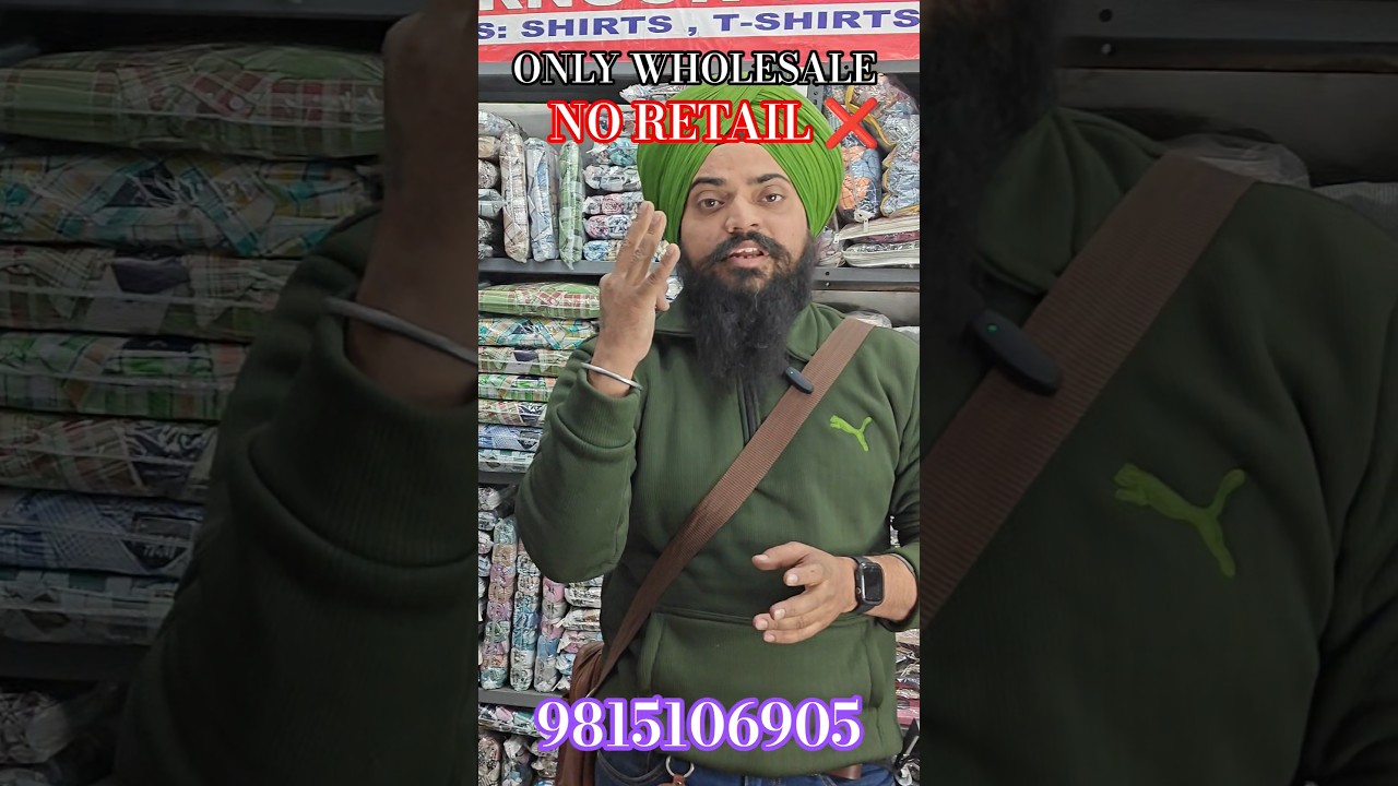 WHOLESALE SHIRT CASUAL SHIRT GANDHINAGAR MARKET LUDHIANA PUNJAB 