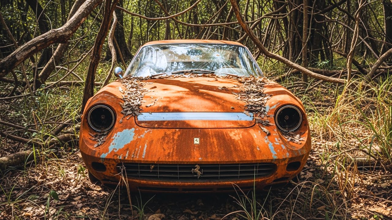 Rusty Ferrari Restoration ASMR | Engine Rebuild, Cleaning, Painting