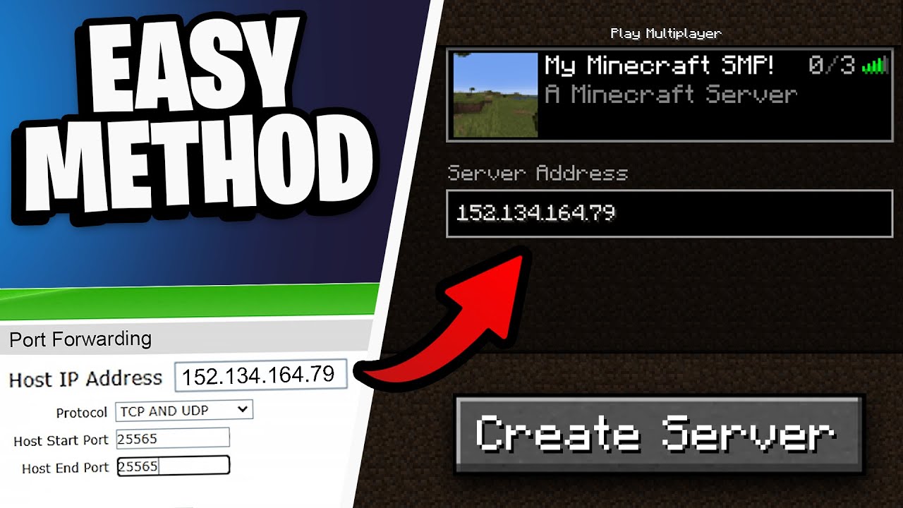 How To Port Forward Minecraft Server (EASIEST METHOD)
