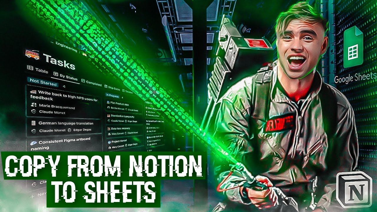 Перенос данных Notion в Google Таблицы за считанные секунды