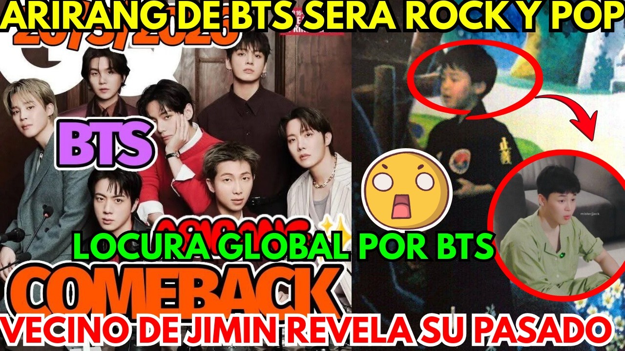 URGENTE🔴ALBUM ARIRANG DE BTS SERA ROCK😱VECINOS DE JIMIN REVELAN SU PASADO OCULTO HOY😭