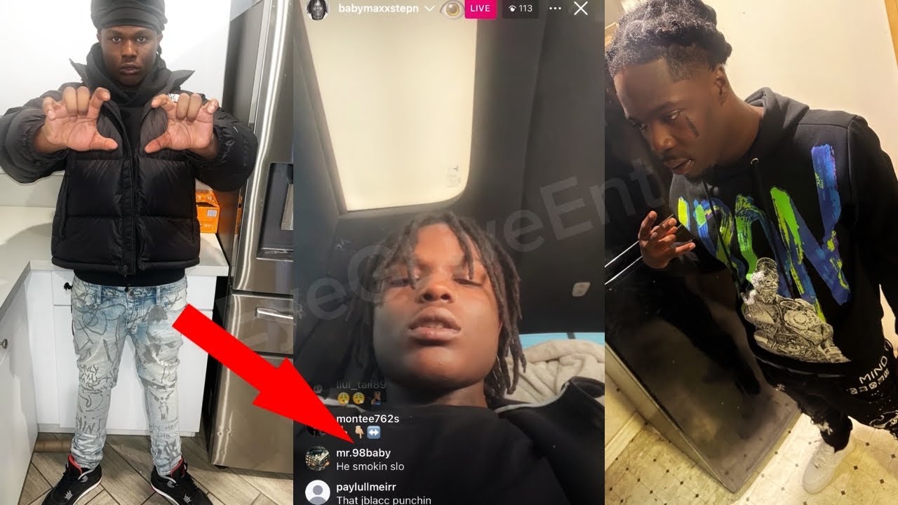 Baby Maxx Gets Mad With EBK Jaaybo After BoyBoyGunna98 Says Hes Smoking Young Slo-Be On Live😳!