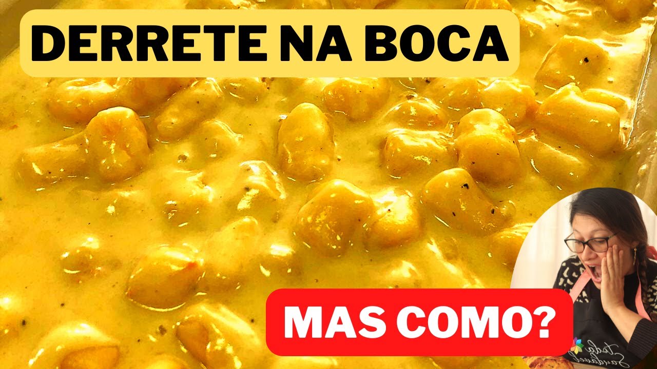 COMO FAZER MOLHO 4 QUEIJOS COM NHOQUE DE BATATA - DELICIOSO E SUPER SABOROSO
