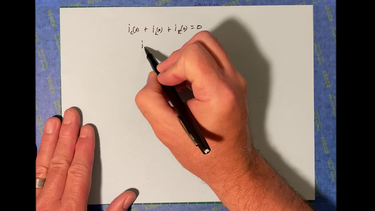 21-Natural Overdamped Voltage Response of Parallel RLC Circuits