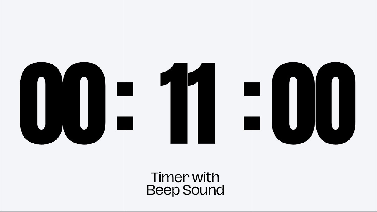 11 Minute Timer | for Productivity , Meditation, and Self-Improvement