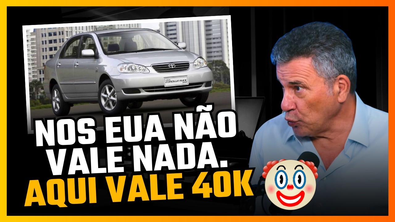 Corolla de 25 anos vale R$ 40 mil no Brasil… e US$ 800 nos EUA! O mercado automotivo está DOENTE?
