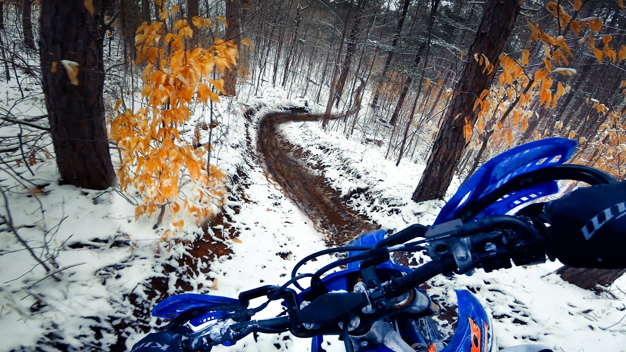 Riding my DREAM trail! - dirt bike fast woods riding