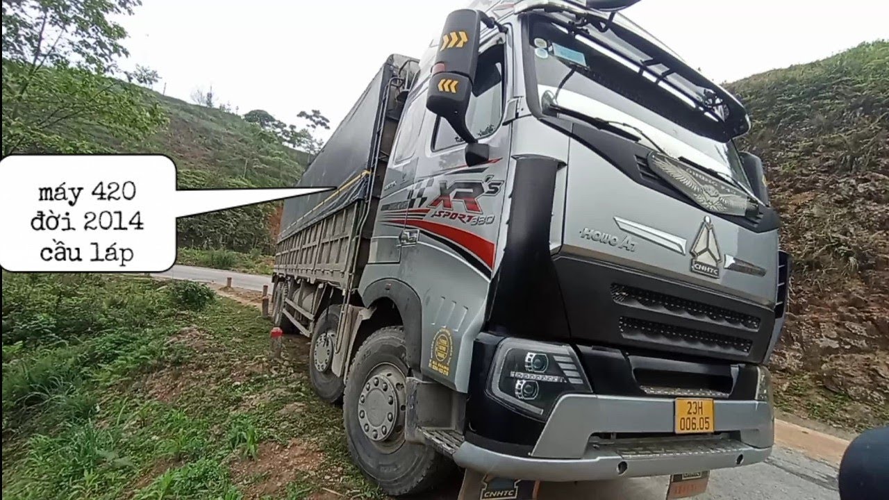 Review cực phẩm xe howo A7 đời 2014 | m&aacute;y 420 xe th&ugrave;ng 4 ch&acirc;n