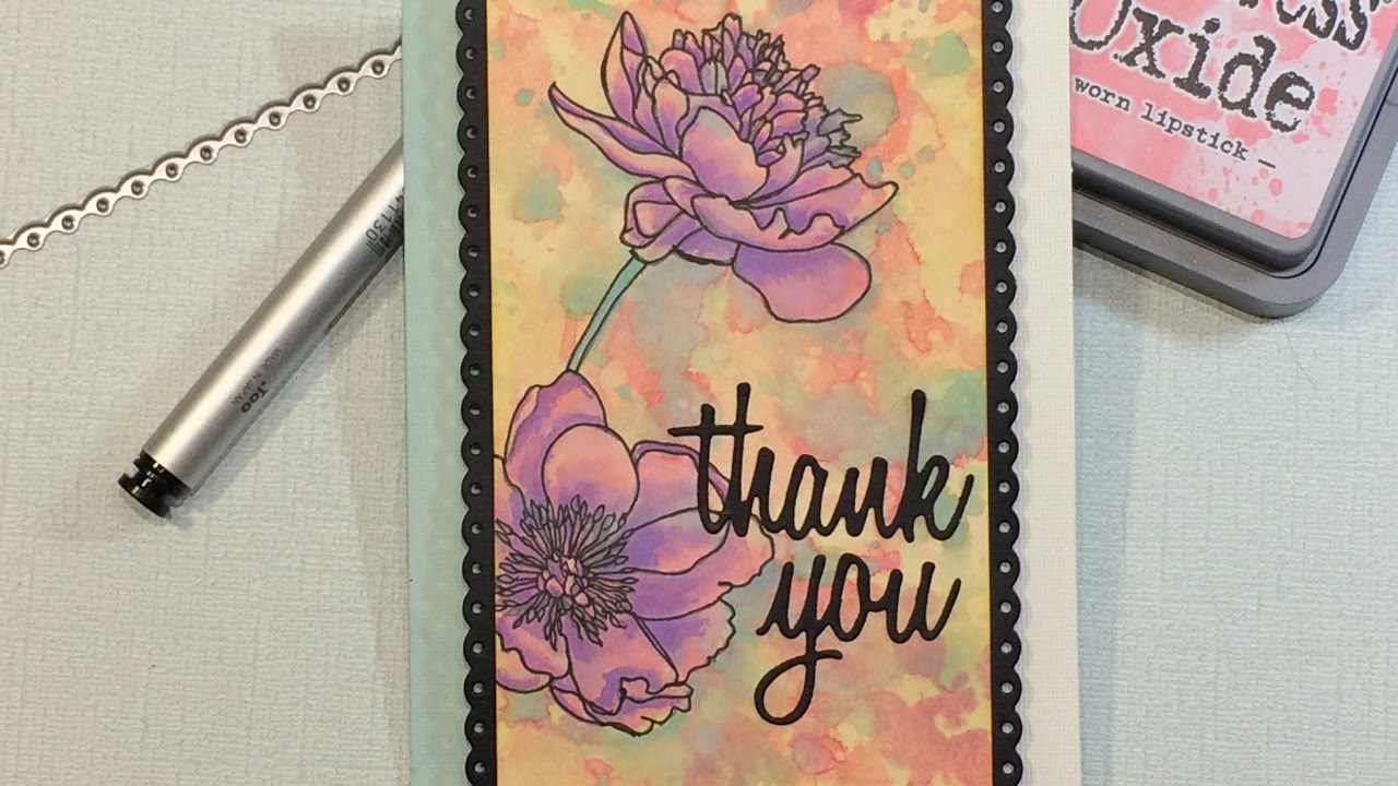Painting with Distress Oxide Ink Pads