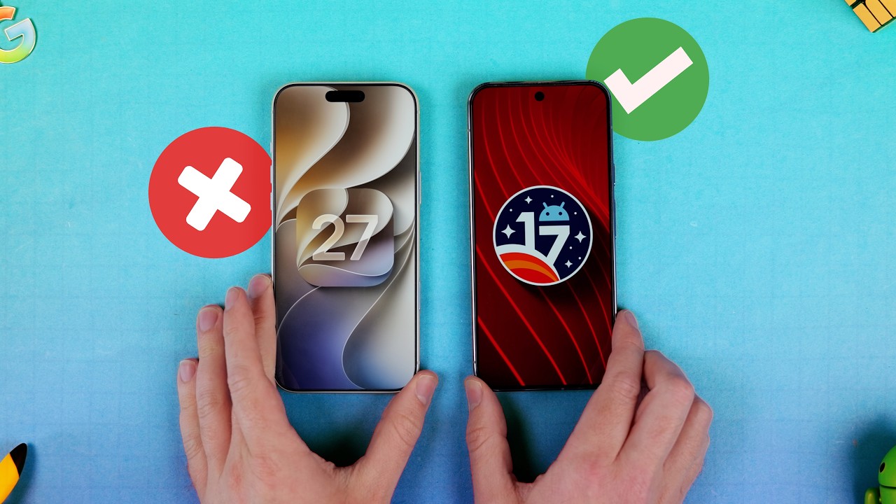 Android 17 still smokes iOS 27.